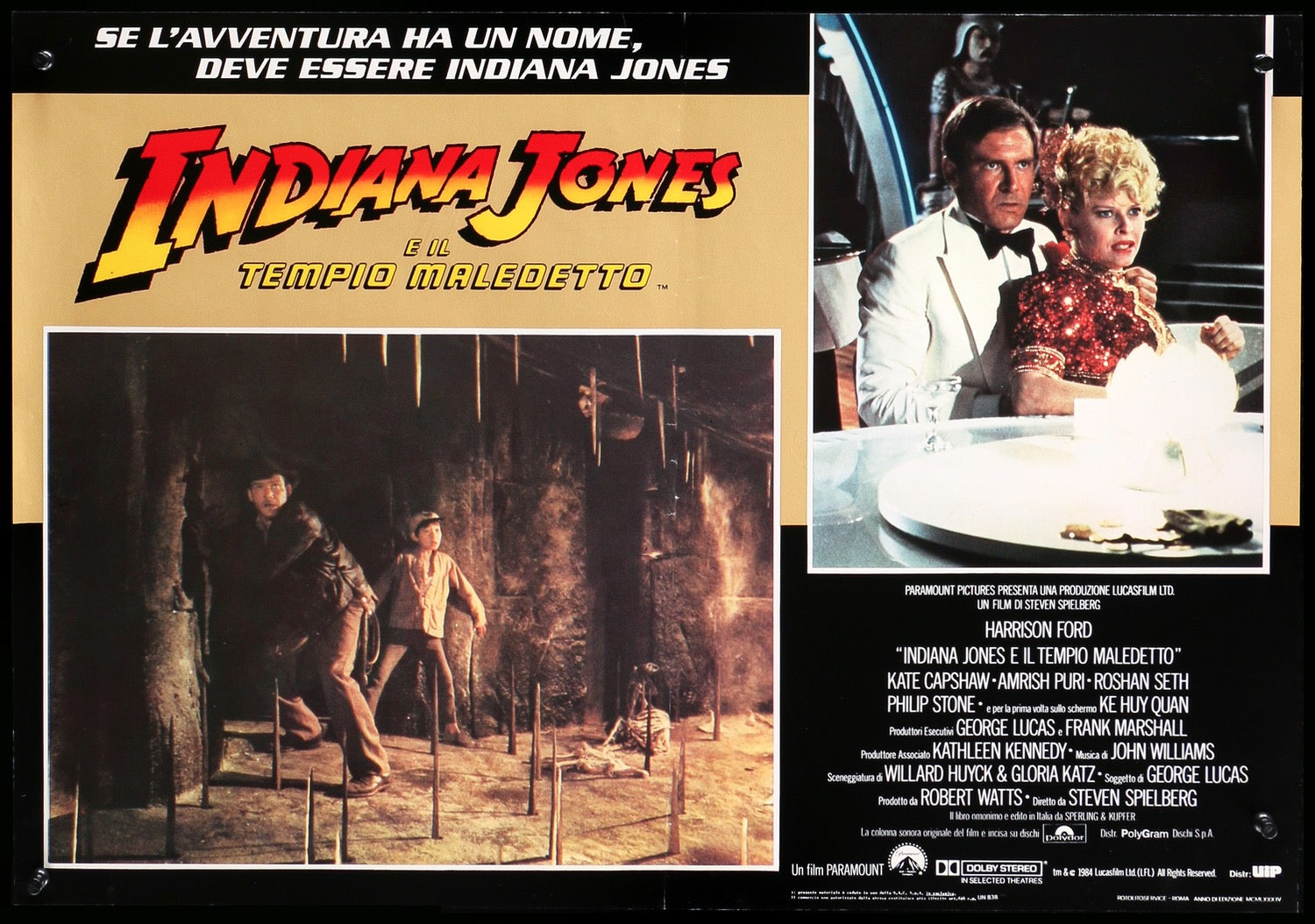 Indiana Jones and the Temple of Doom (1984) original movie poster for sale at Originalfilmart