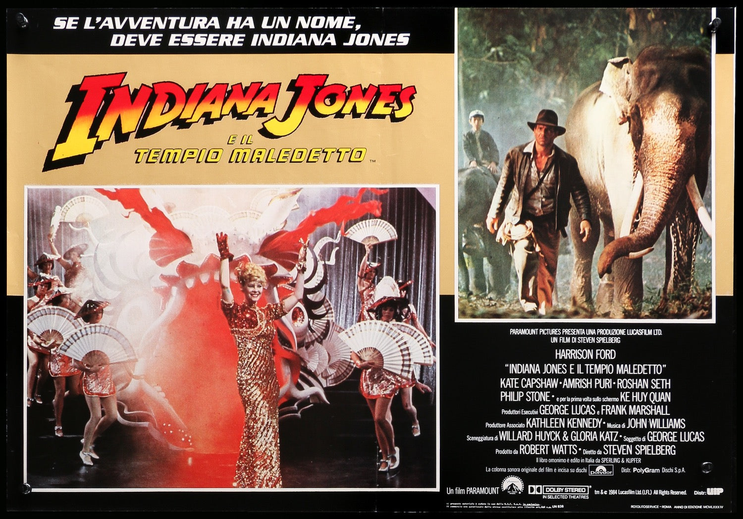 Indiana Jones and the Temple of Doom (1984) original movie poster for sale at Originalfilmart