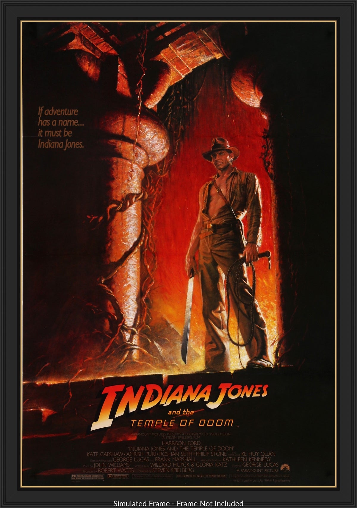 Indiana Jones and the Temple of Doom (1984) original movie poster for sale at Originalfilmart