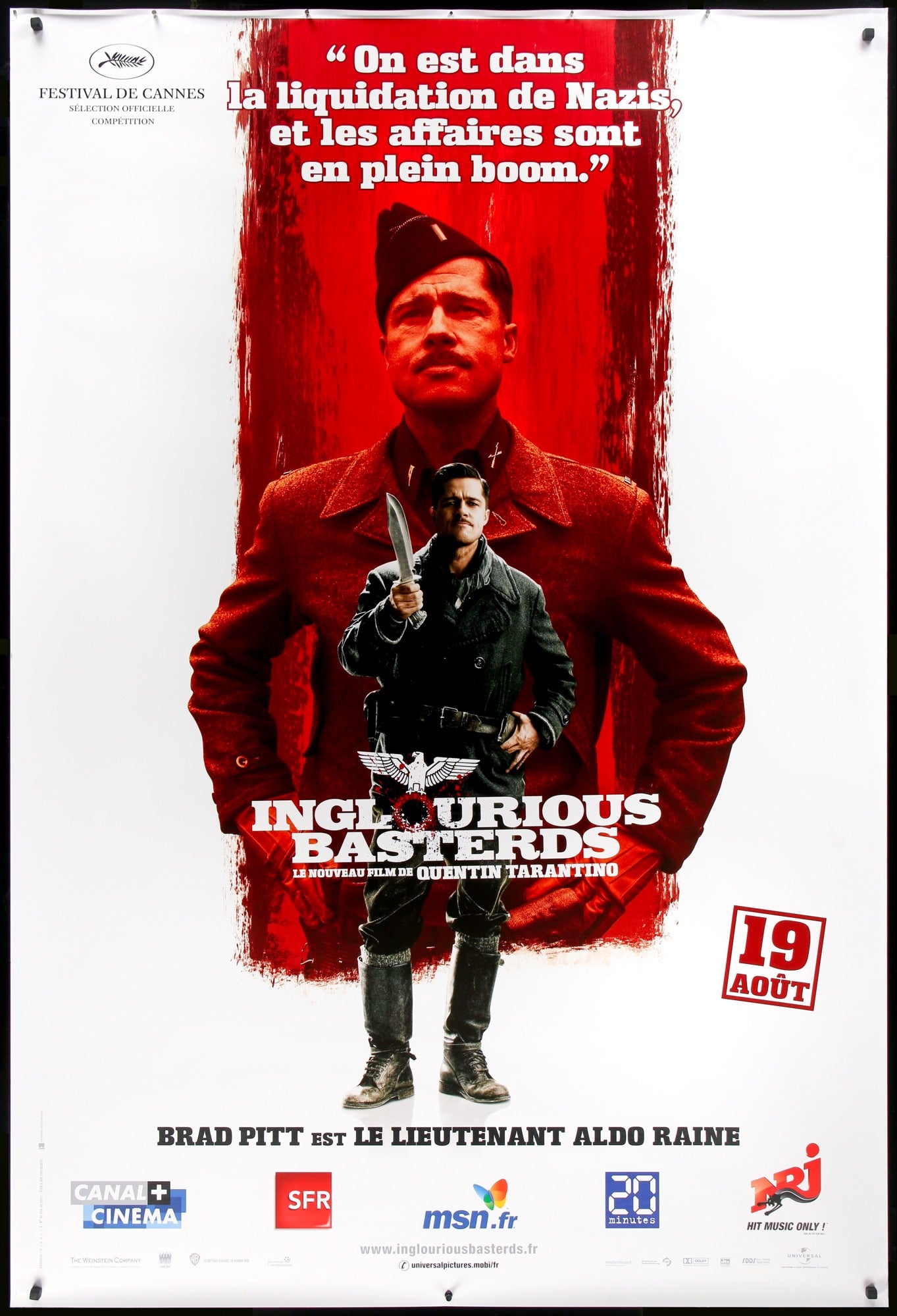 Inglourious Basterds (2009) original movie poster for sale at Originalfilmart