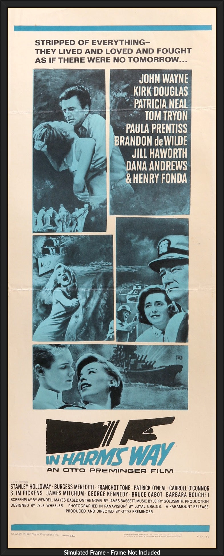 In Harm's Way (1965) original movie poster for sale at Originalfilmart