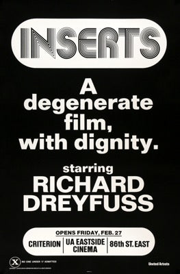 Inserts (1975) original movie poster for sale at Originalfilmart