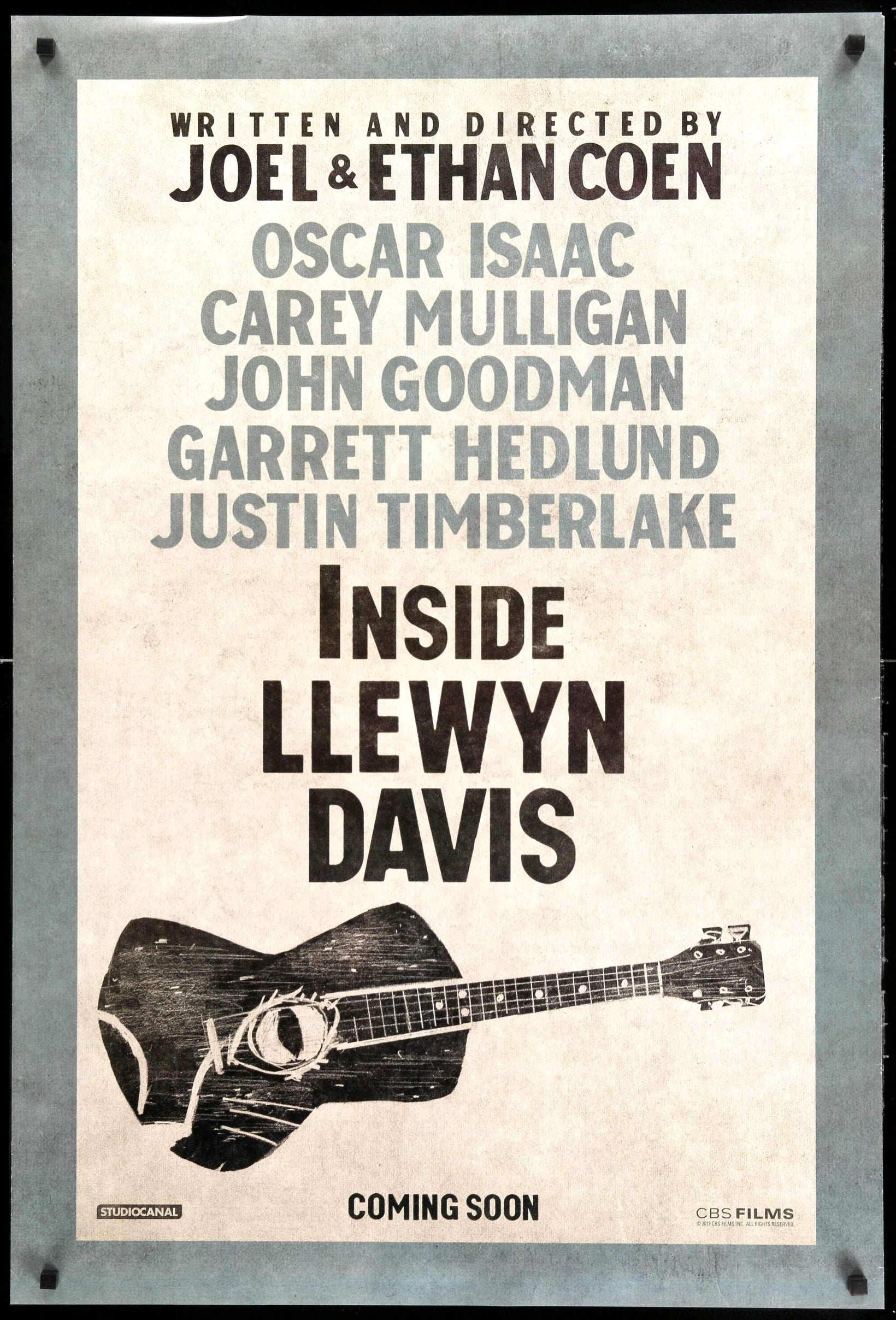Inside Llewyn Davis (2013) original movie poster for sale at Originalfilmart