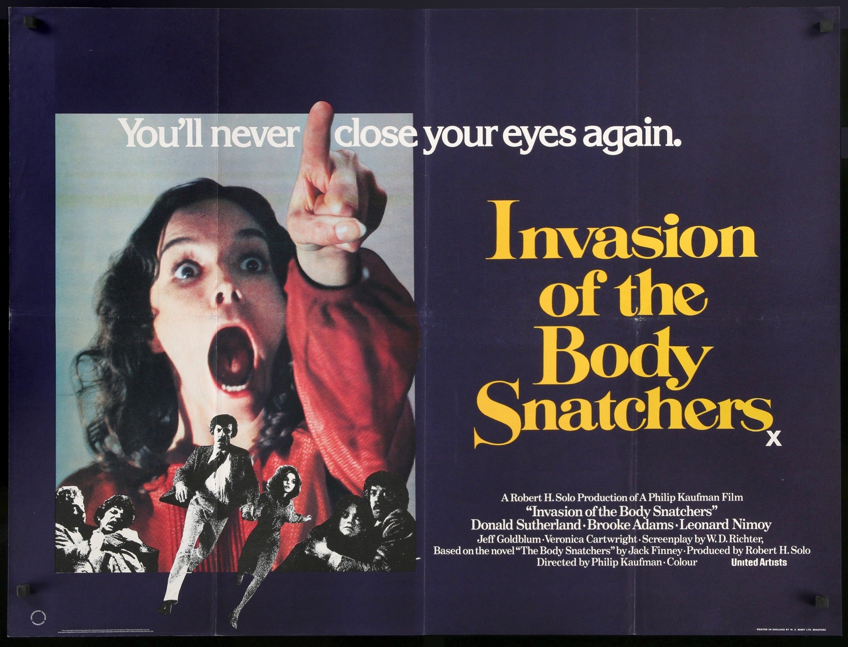 Invasion of the Body Snatchers (1978) original movie poster for sale at Originalfilmart