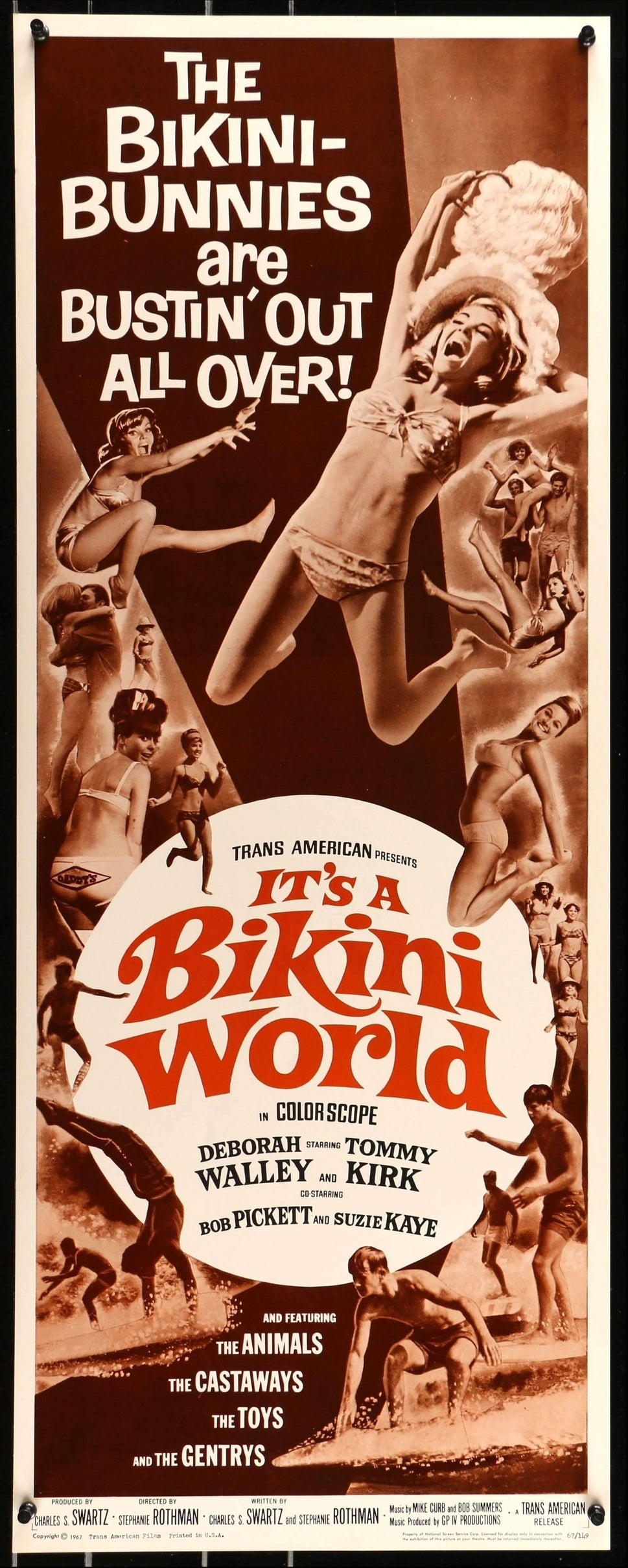 It's a Bikini World (1967) original movie poster for sale at Originalfilmart