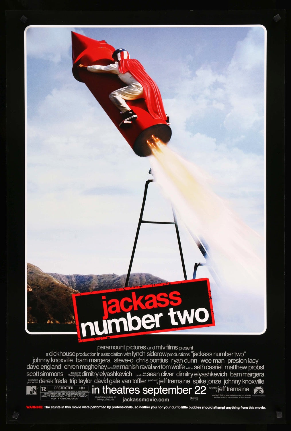 Jackass Number Two (2006) original movie poster for sale at Originalfilmart