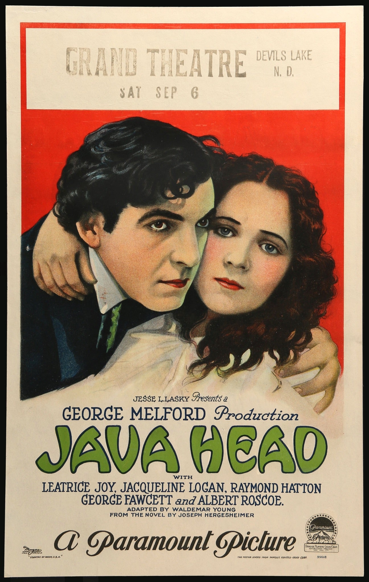 Java Head (1923) original movie poster for sale at Originalfilmart