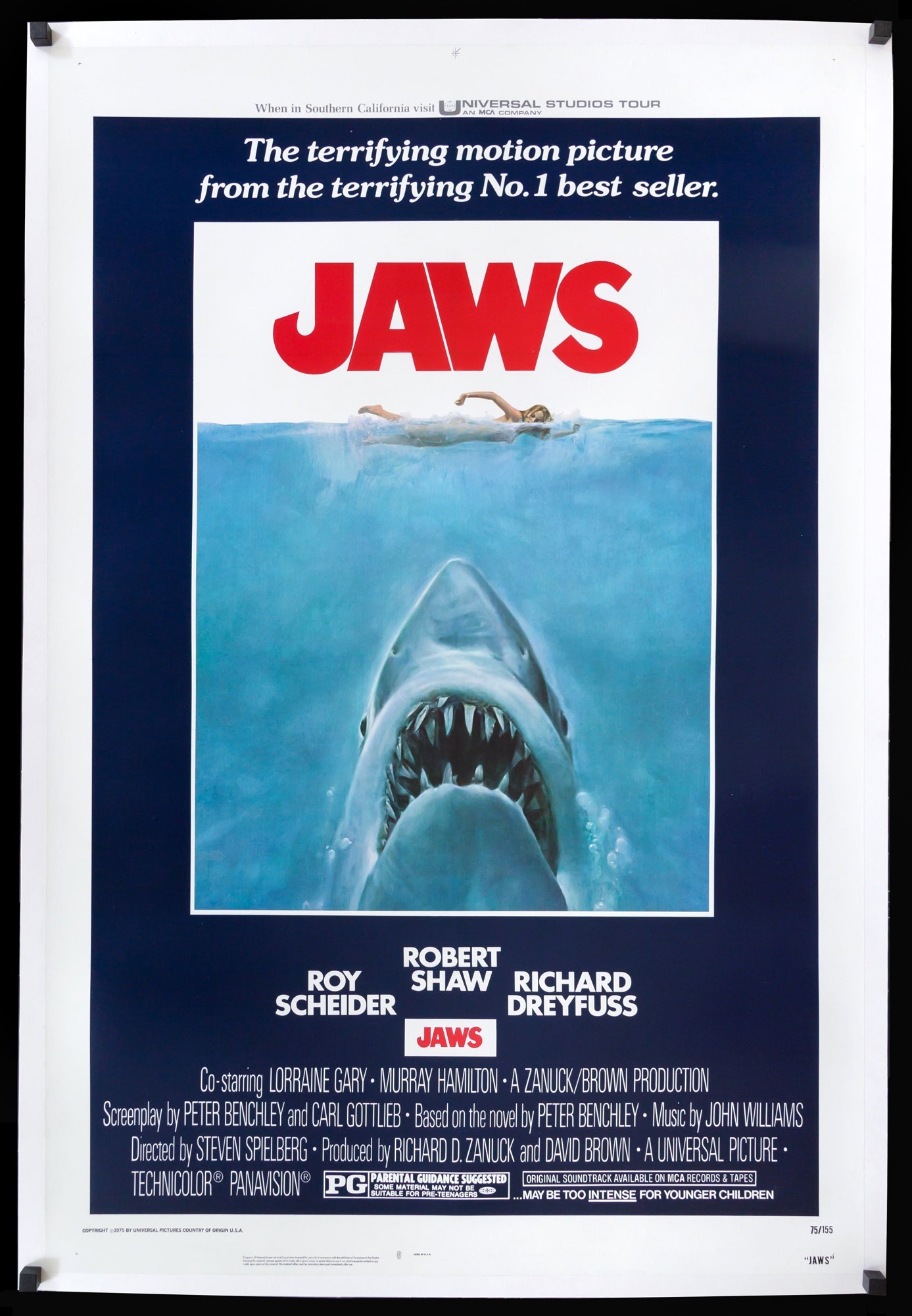 Jaws (1975) original movie poster for sale at Originalfilmart