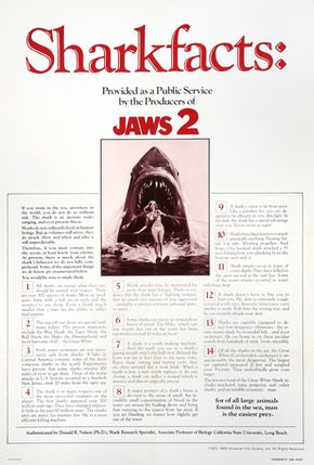 Jaws 2 (1978) original movie poster for sale at Originalfilmart