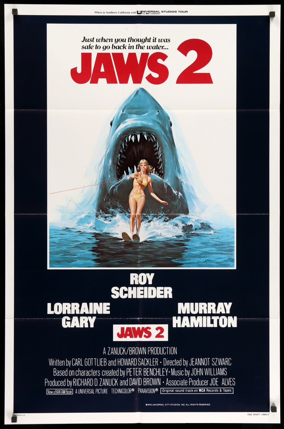 Jaws 2 (1978) original movie poster for sale at Originalfilmart