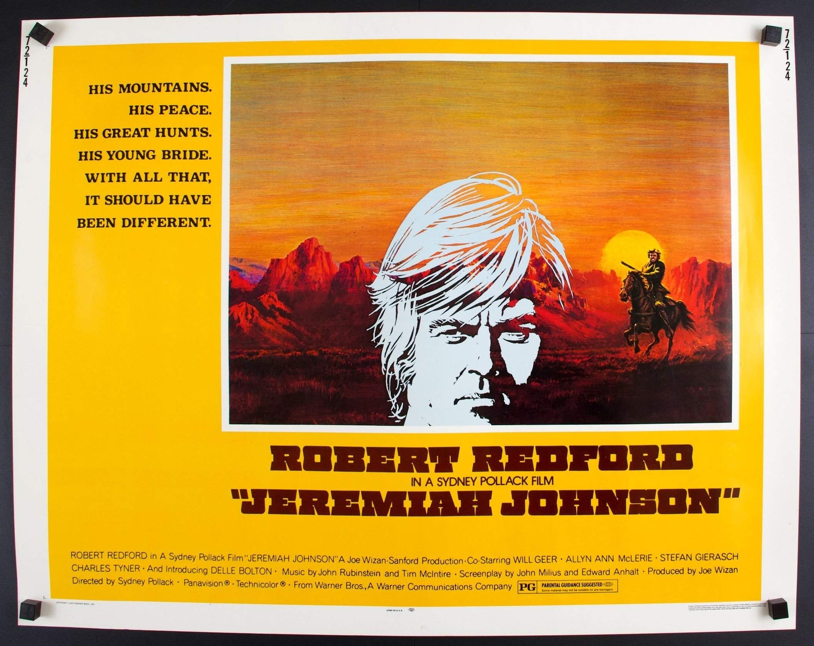 Jeremiah Johnson (1972) original movie poster for sale at Originalfilmart