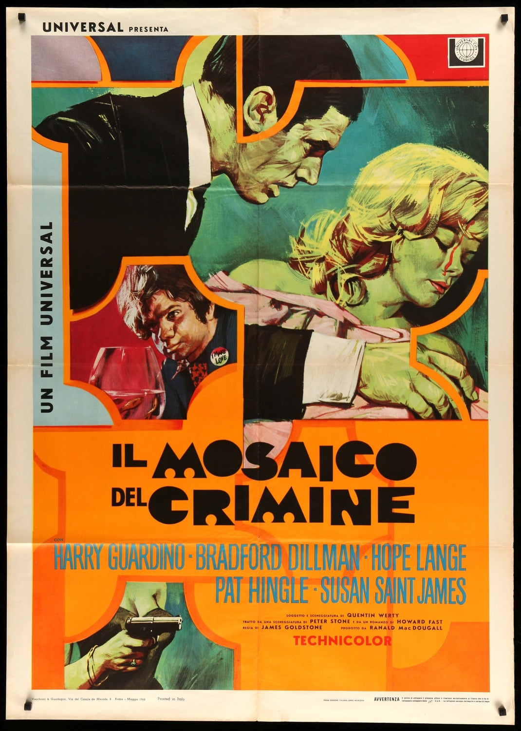 Jigsaw (1968) original movie poster for sale at Originalfilmart