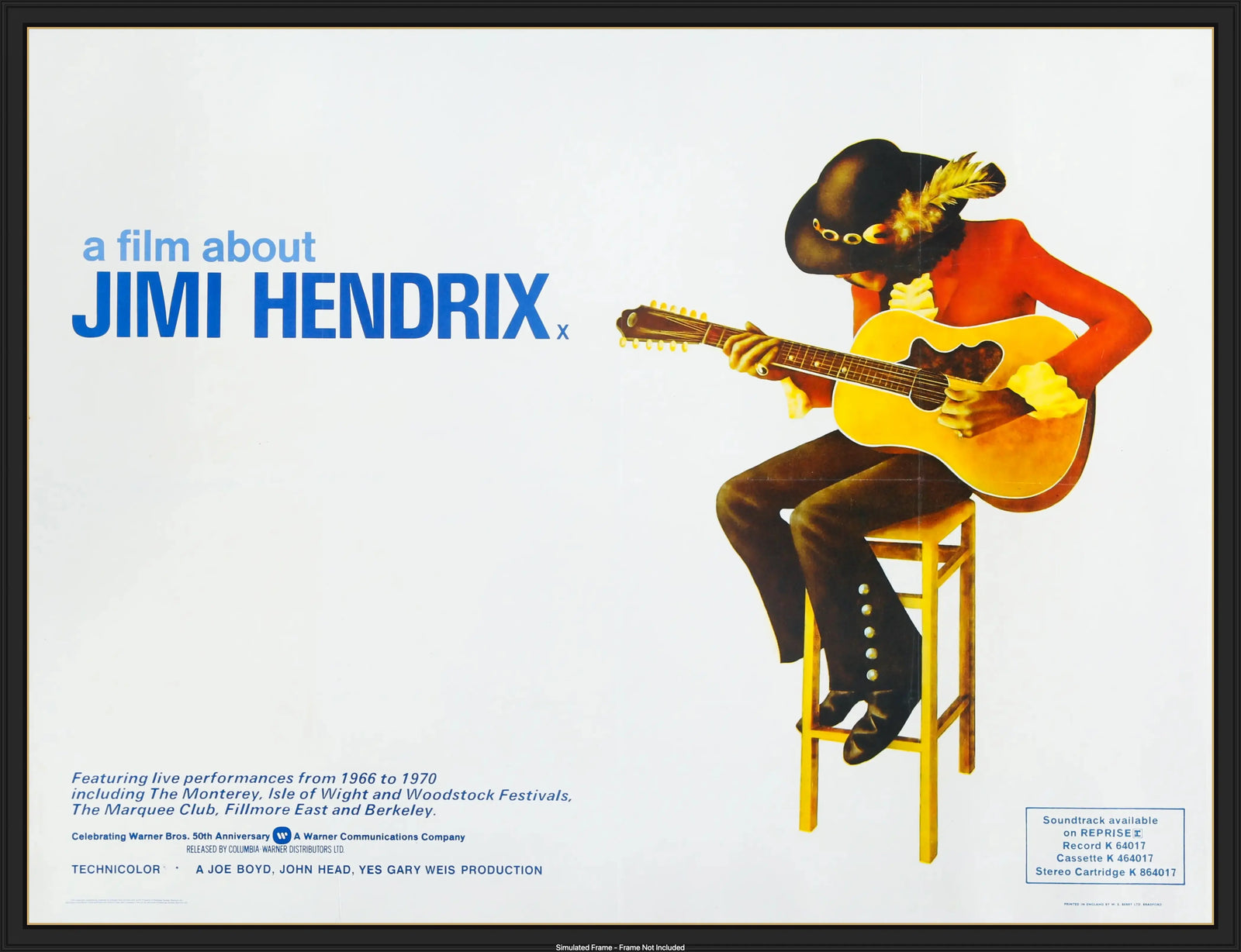 Jimi Hendrix (1973) original movie poster for sale at Originalfilmart