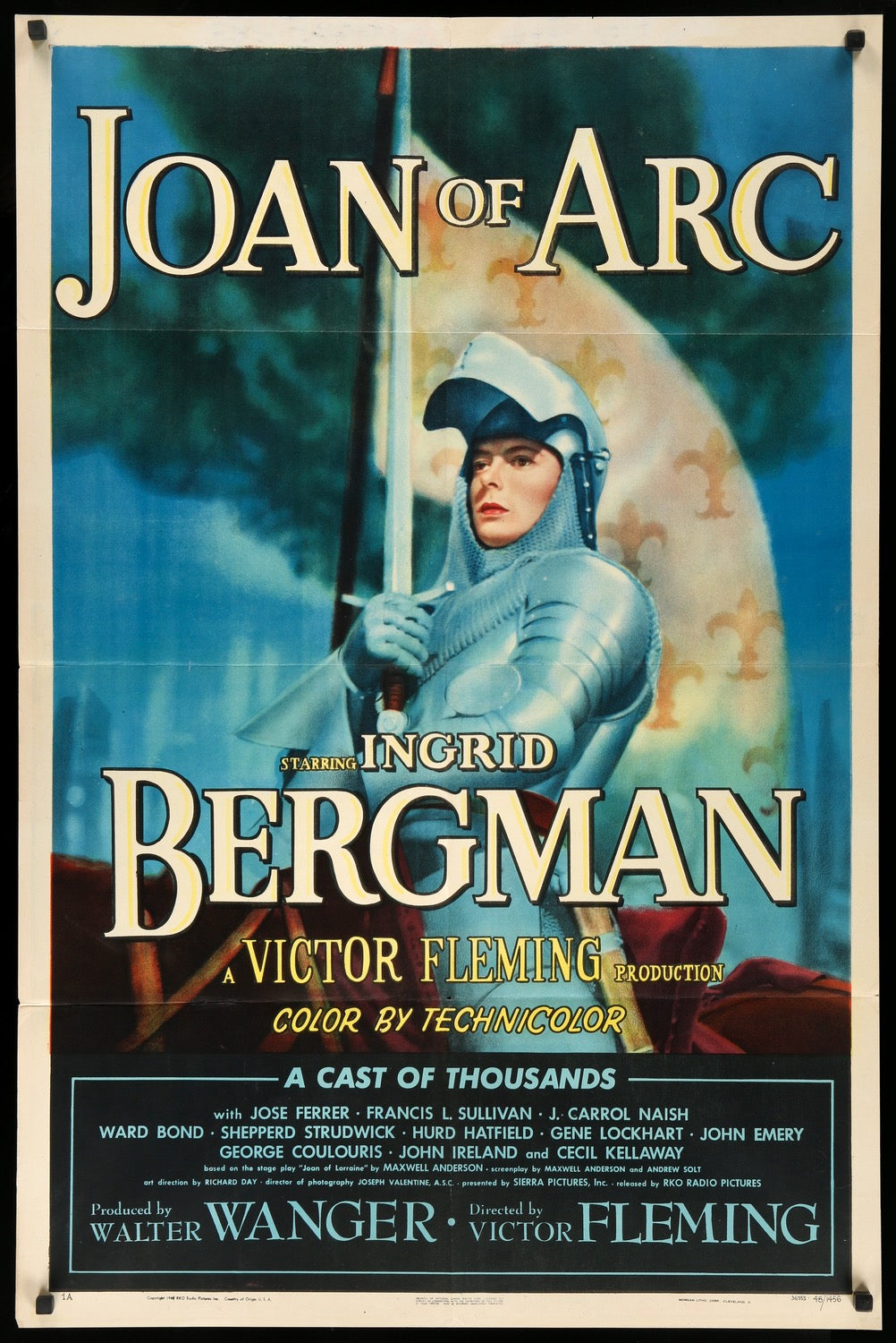 Joan of Arc (1948) original movie poster for sale at Originalfilmart