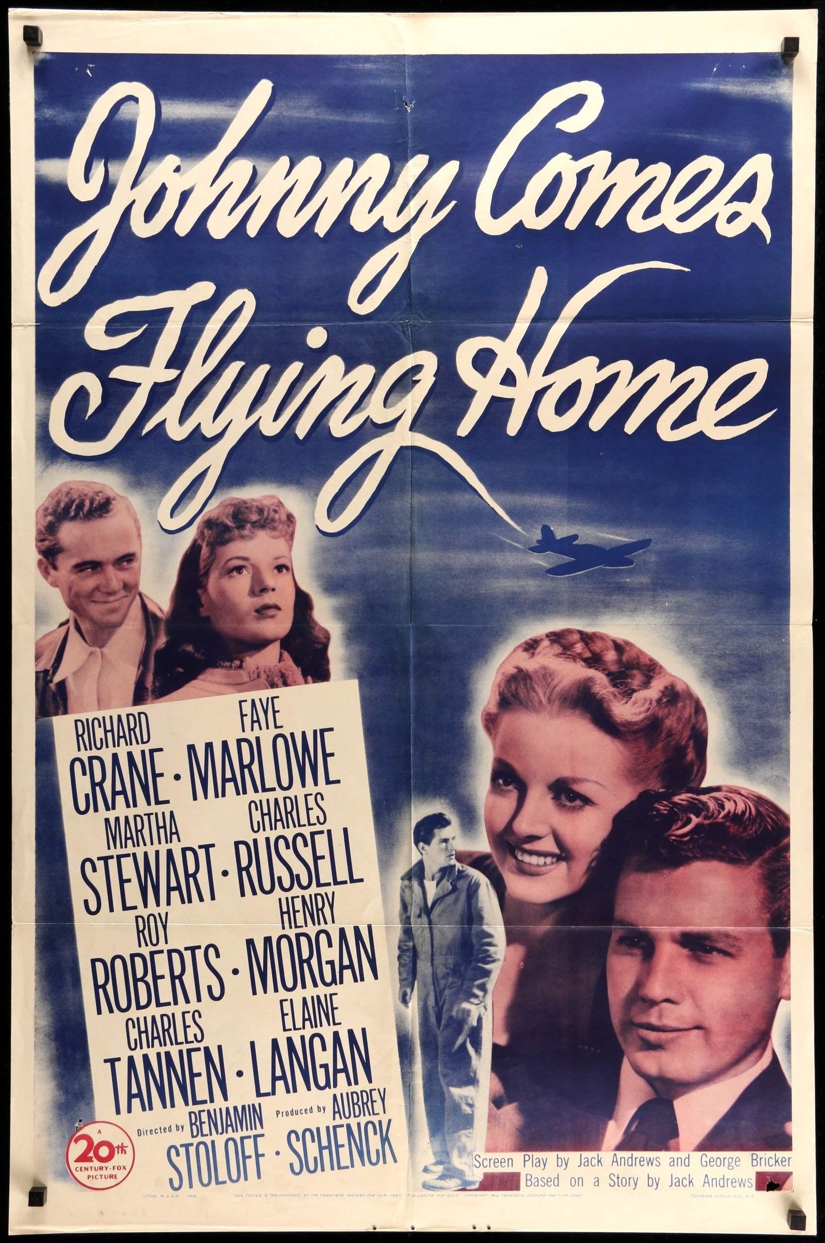 Johnny Comes Flying Home (1946) original movie poster for sale at Originalfilmart