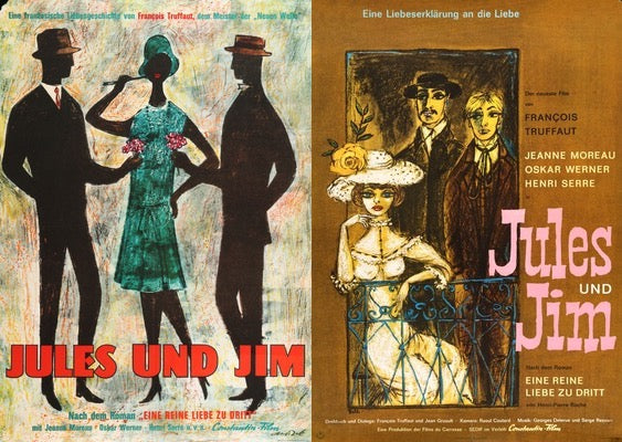 Jules and Jim (1962) original movie poster for sale at Originalfilmart