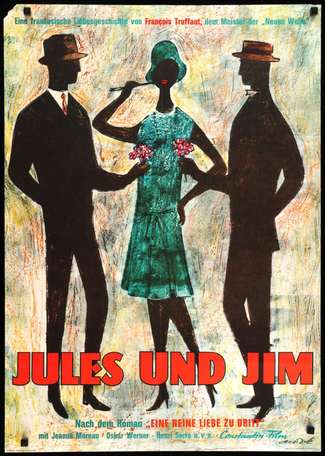 Jules and Jim (1962) original movie poster for sale at Originalfilmart