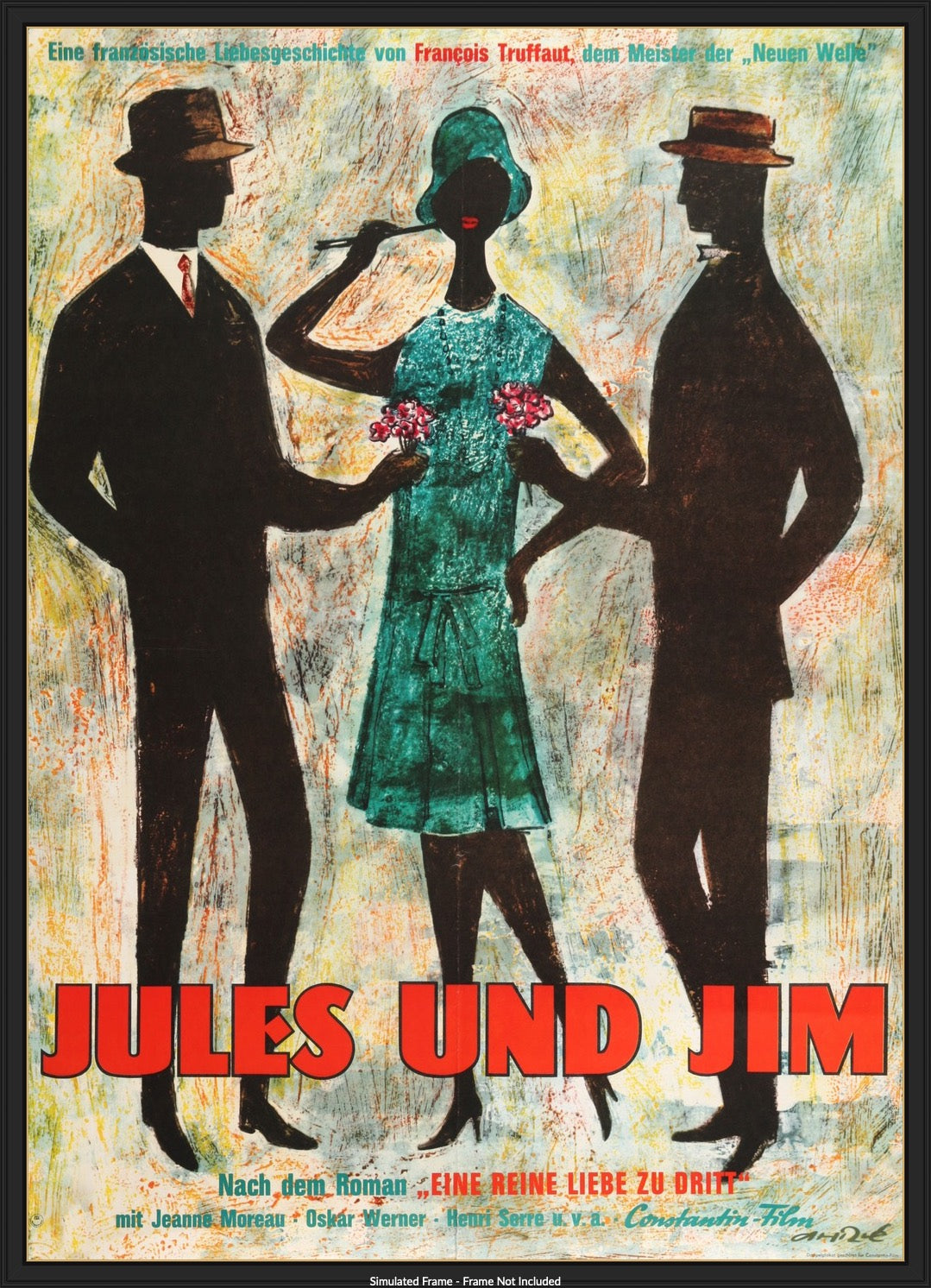 Jules and Jim (1962) original movie poster for sale at Originalfilmart