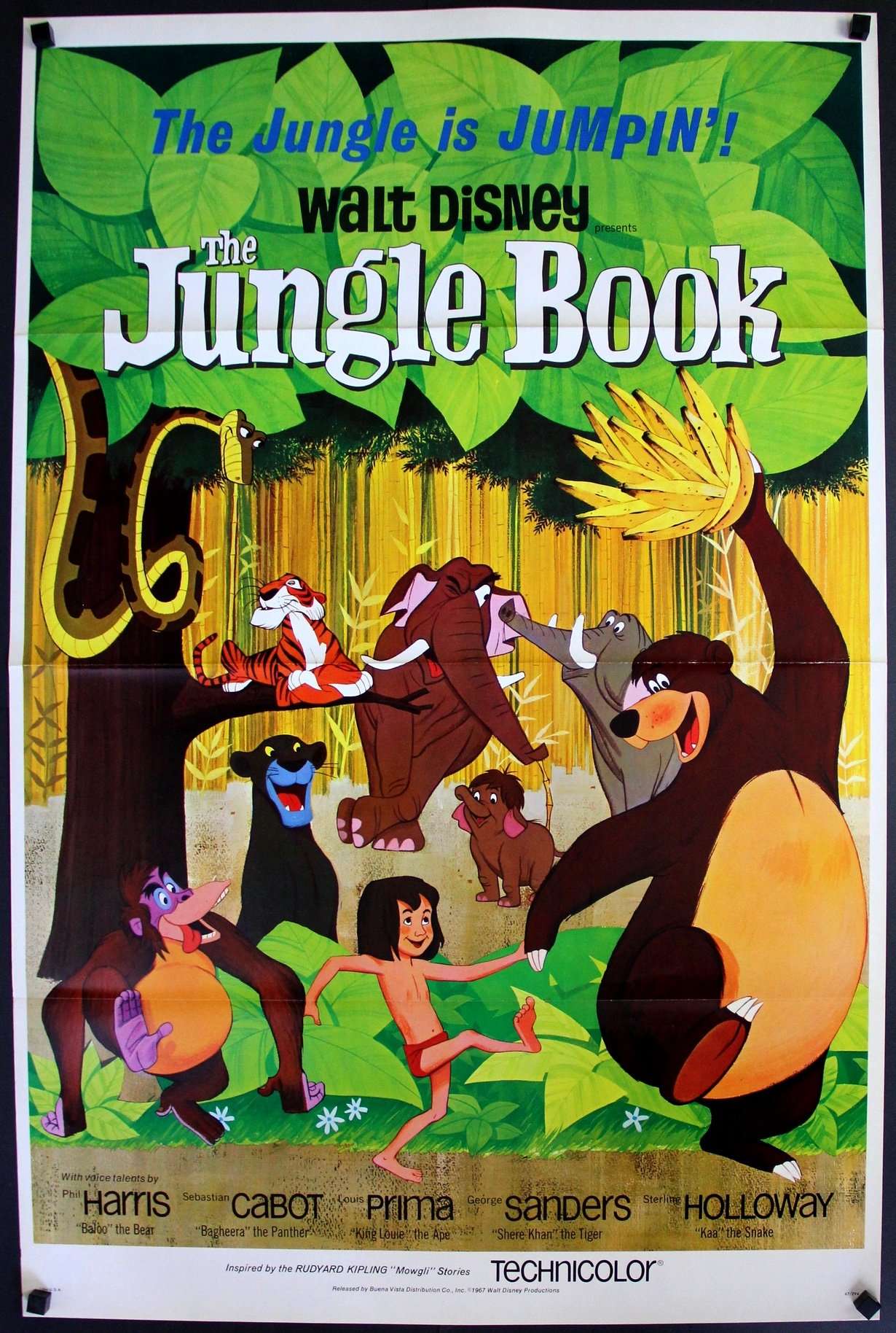 Jungle Book (1967) original movie poster for sale at Originalfilmart