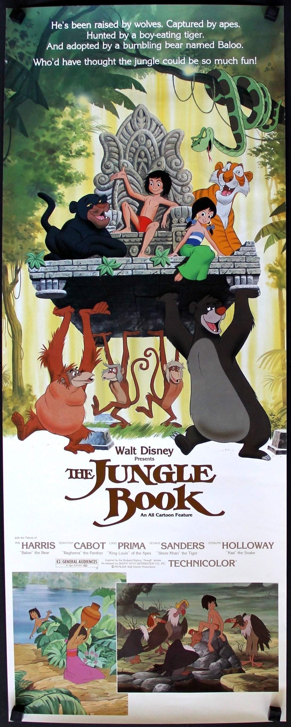 Jungle Book (1967) original movie poster for sale at Originalfilmart