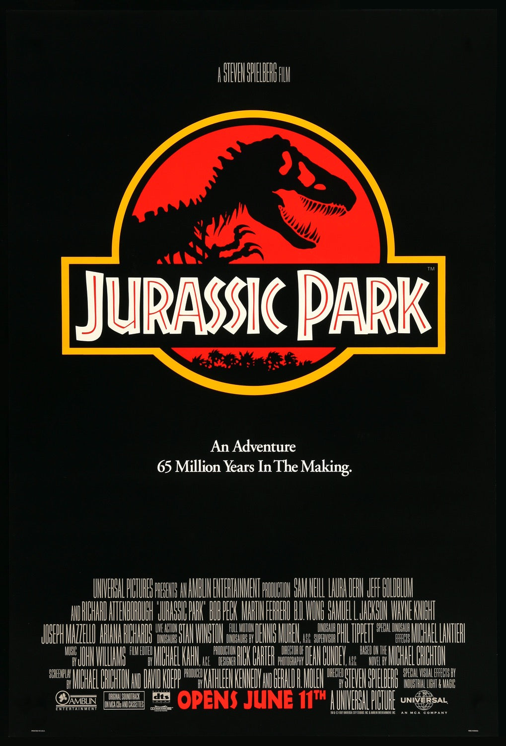 Jurassic Park (1993) original movie poster for sale at Originalfilmart