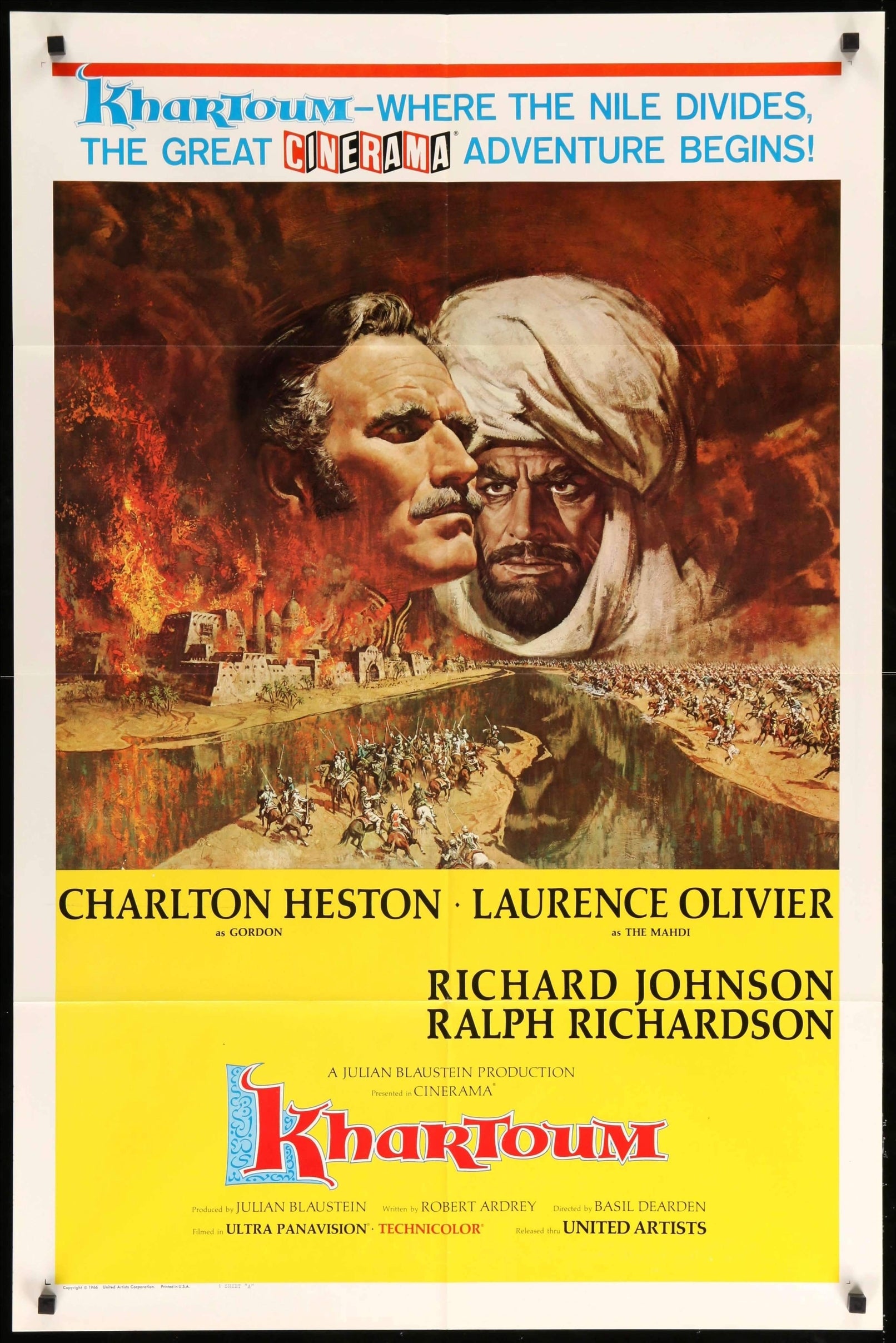 Khartoum (1966) original movie poster for sale at Originalfilmart