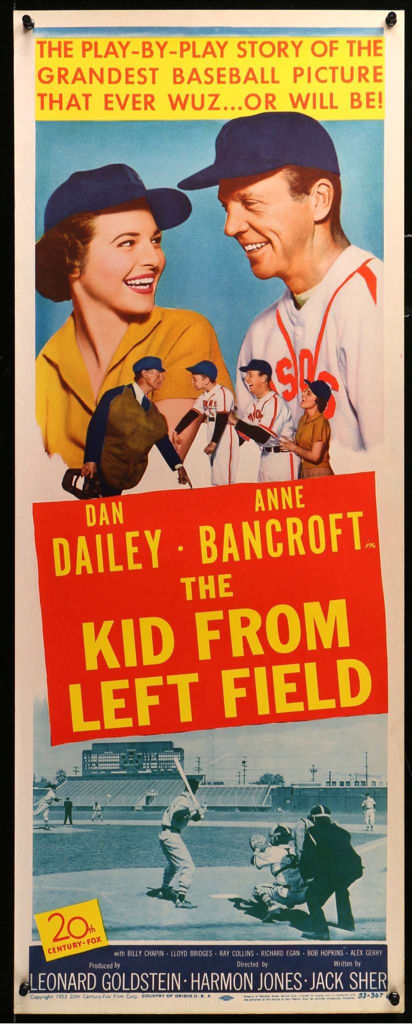 Kid from Left Field (1953) original movie poster for sale at Originalfilmart
