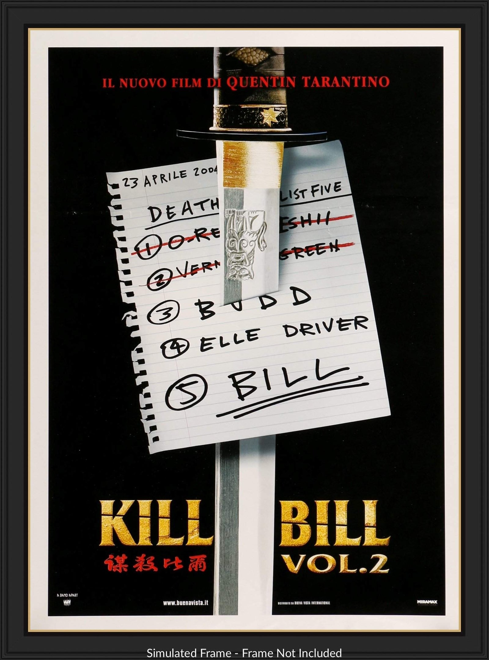 Kill Bill: Vol. 2 (2004) original movie poster for sale at Originalfilmart