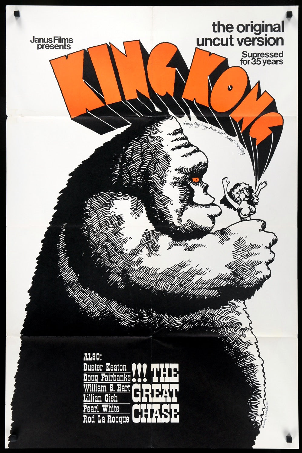 King Kong (1933) / The Great Chase (1962) original movie poster for sale at Originalfilmart