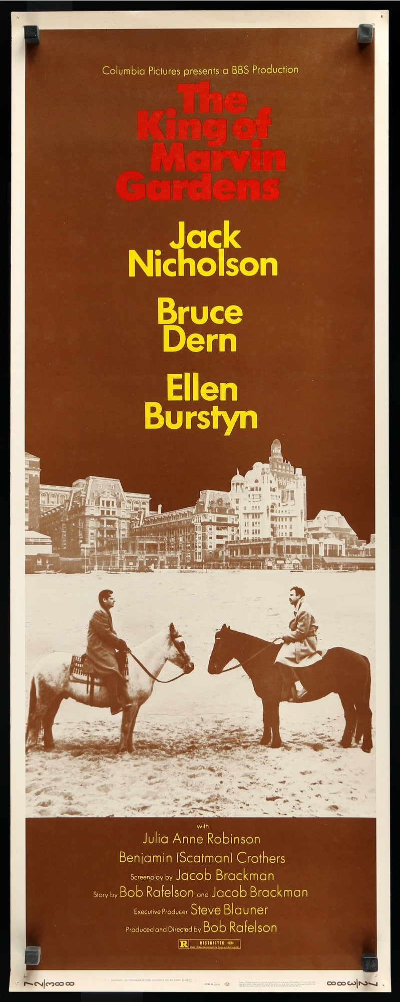 King of Marvin Gardens (1972) original movie poster for sale at Originalfilmart