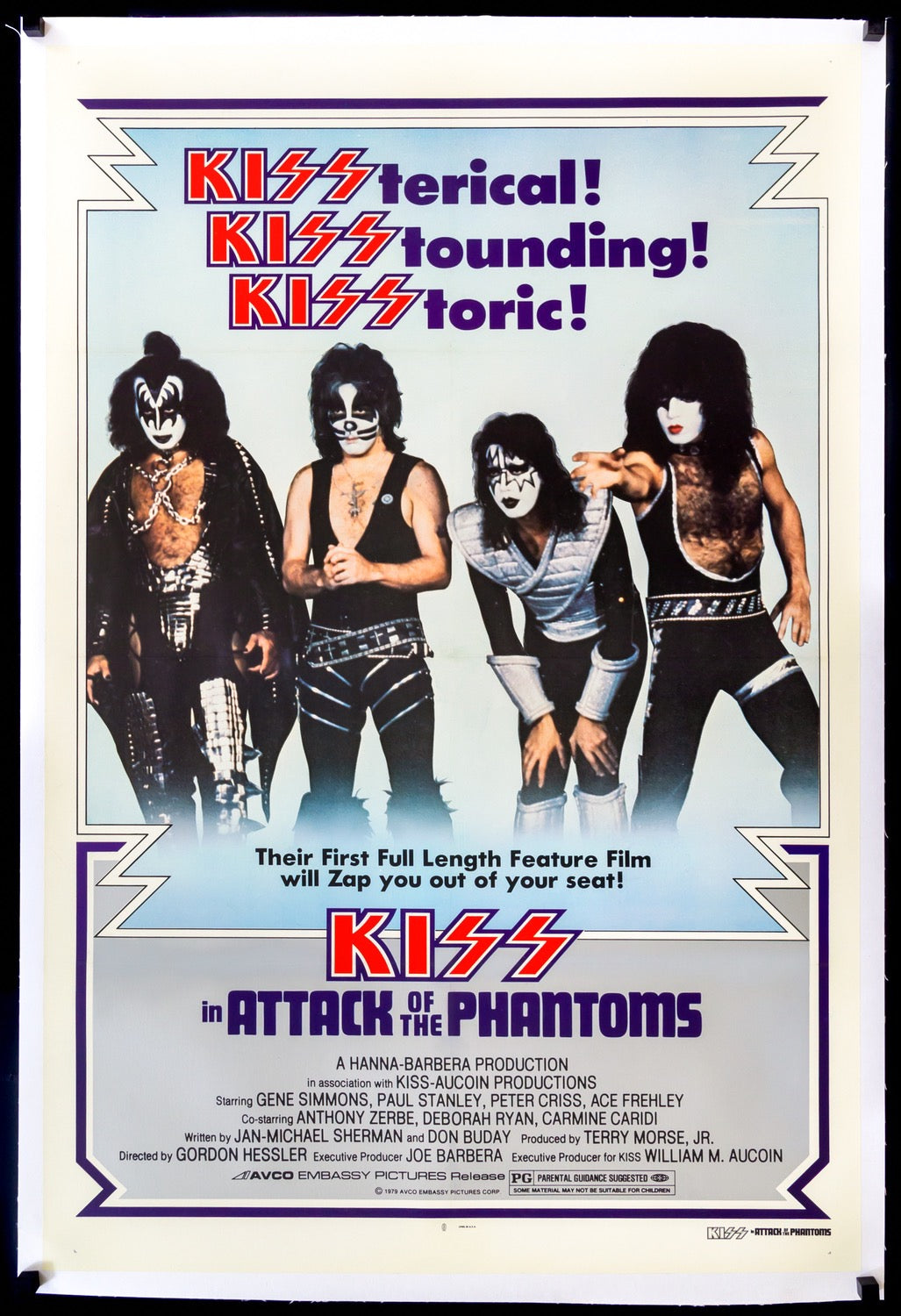 Kiss in Attack of the Phantoms (1978) original movie poster for sale at Originalfilmart