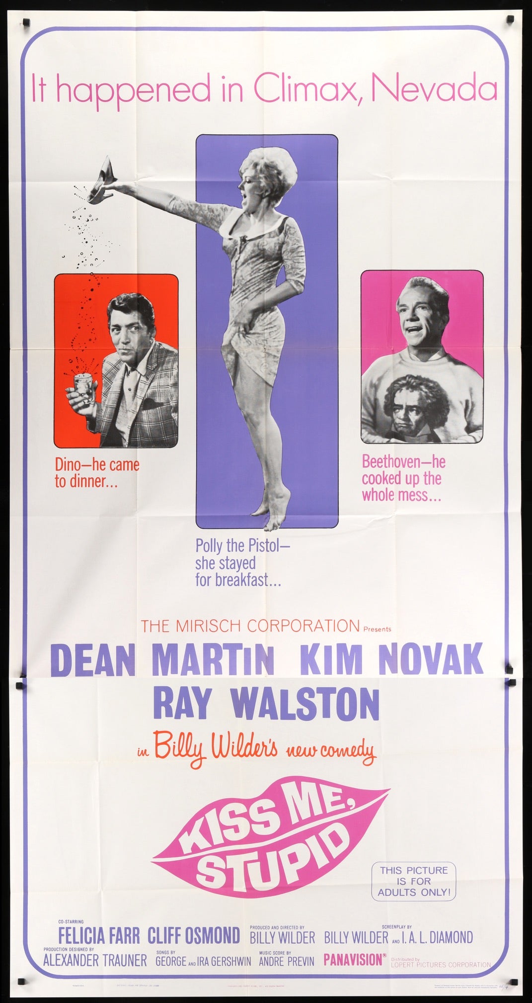 Kiss Me, Stupid (1965) original movie poster for sale at Originalfilmart