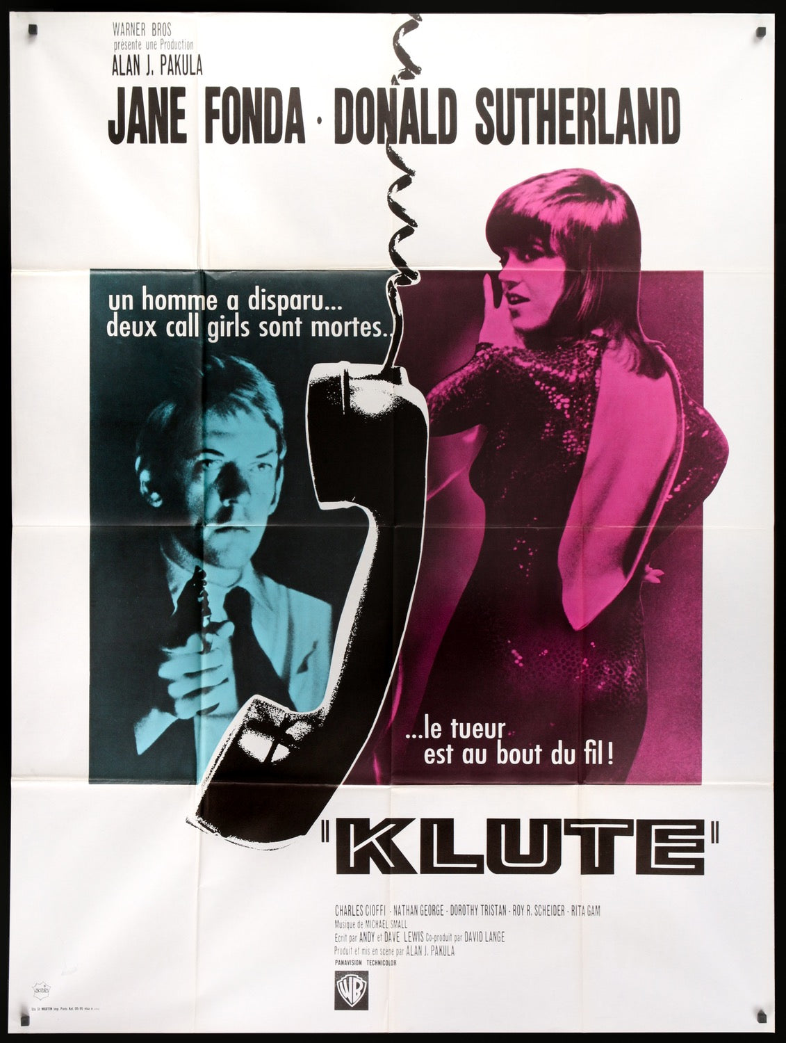 Klute (1971) original movie poster for sale at Originalfilmart