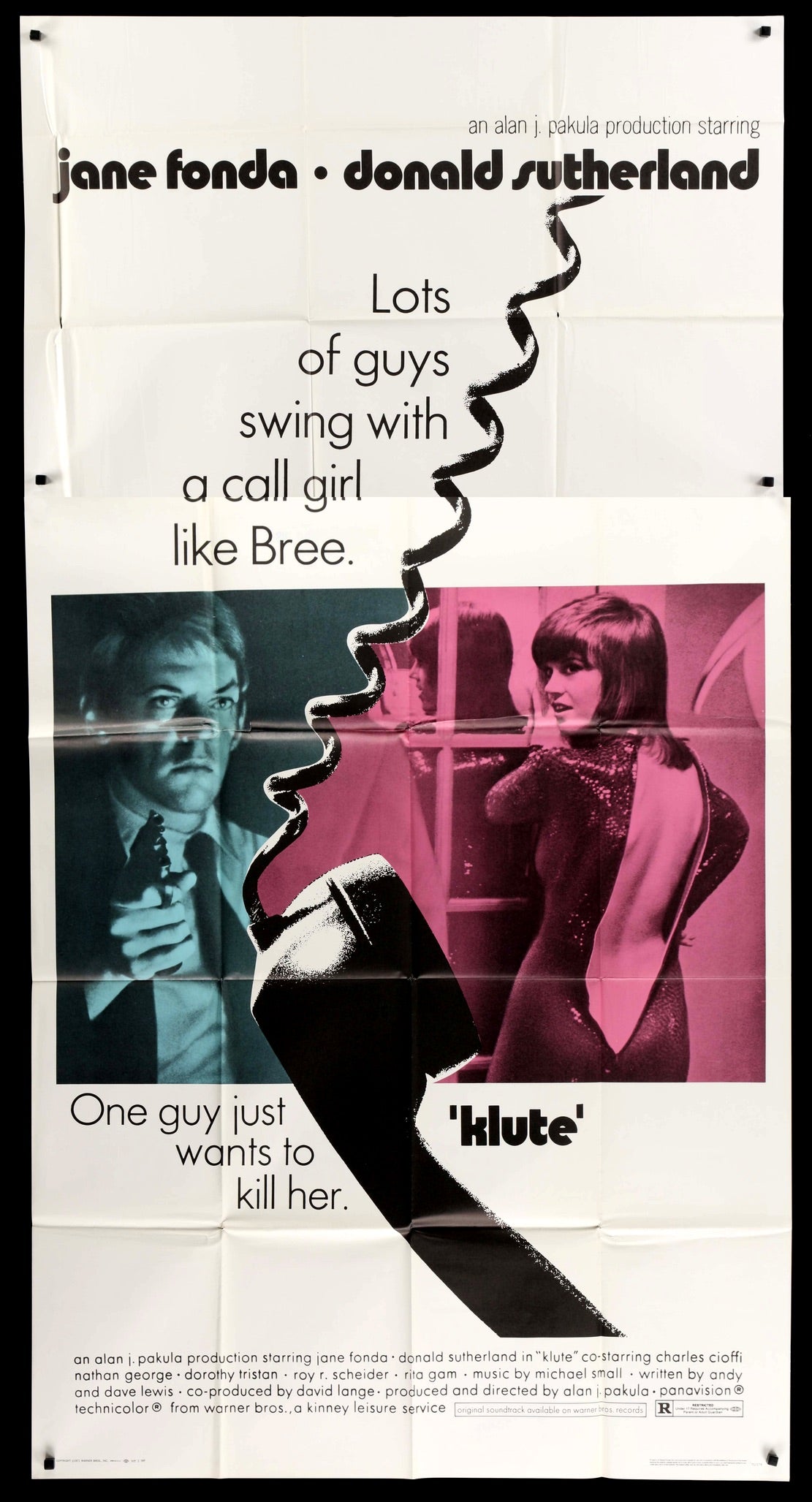 Klute (1971) original movie poster for sale at Originalfilmart