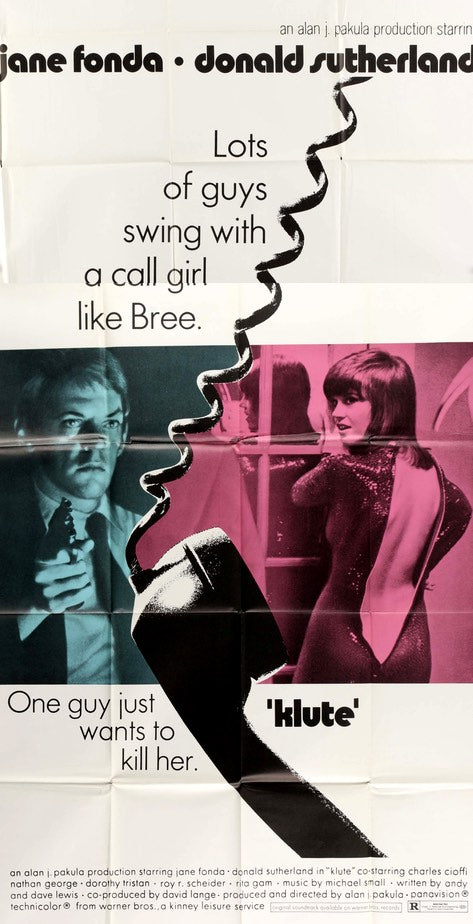 Klute (1971) original movie poster for sale at Originalfilmart