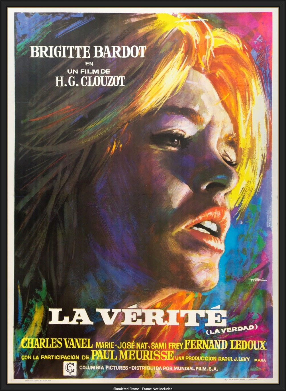 La Verite (1960) original movie poster for sale at Originalfilmart