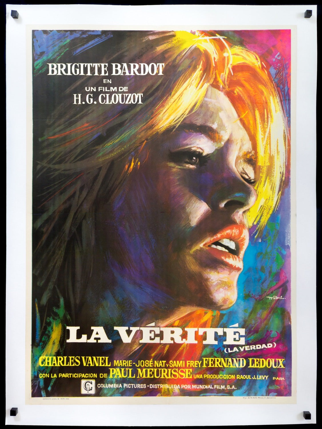 La Verite (1960) original movie poster for sale at Originalfilmart