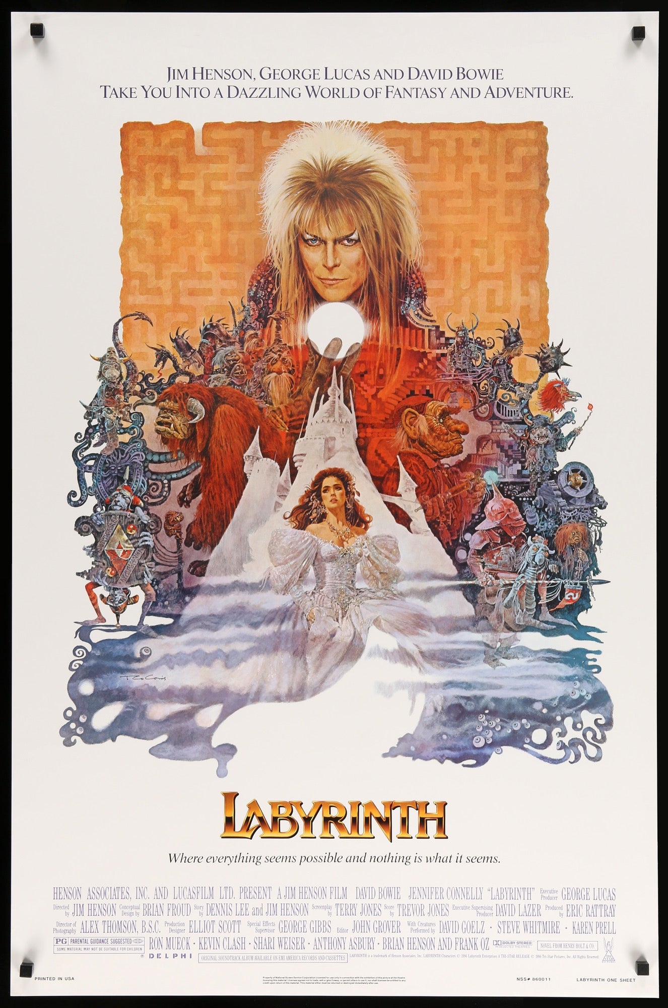 Labyrinth (1986) original movie poster for sale at Originalfilmart