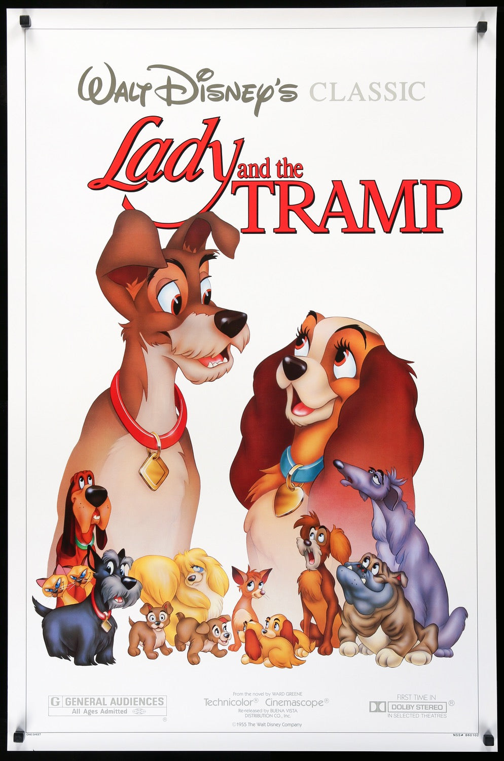 Lady and the Tramp (1955) original movie poster for sale at Originalfilmart