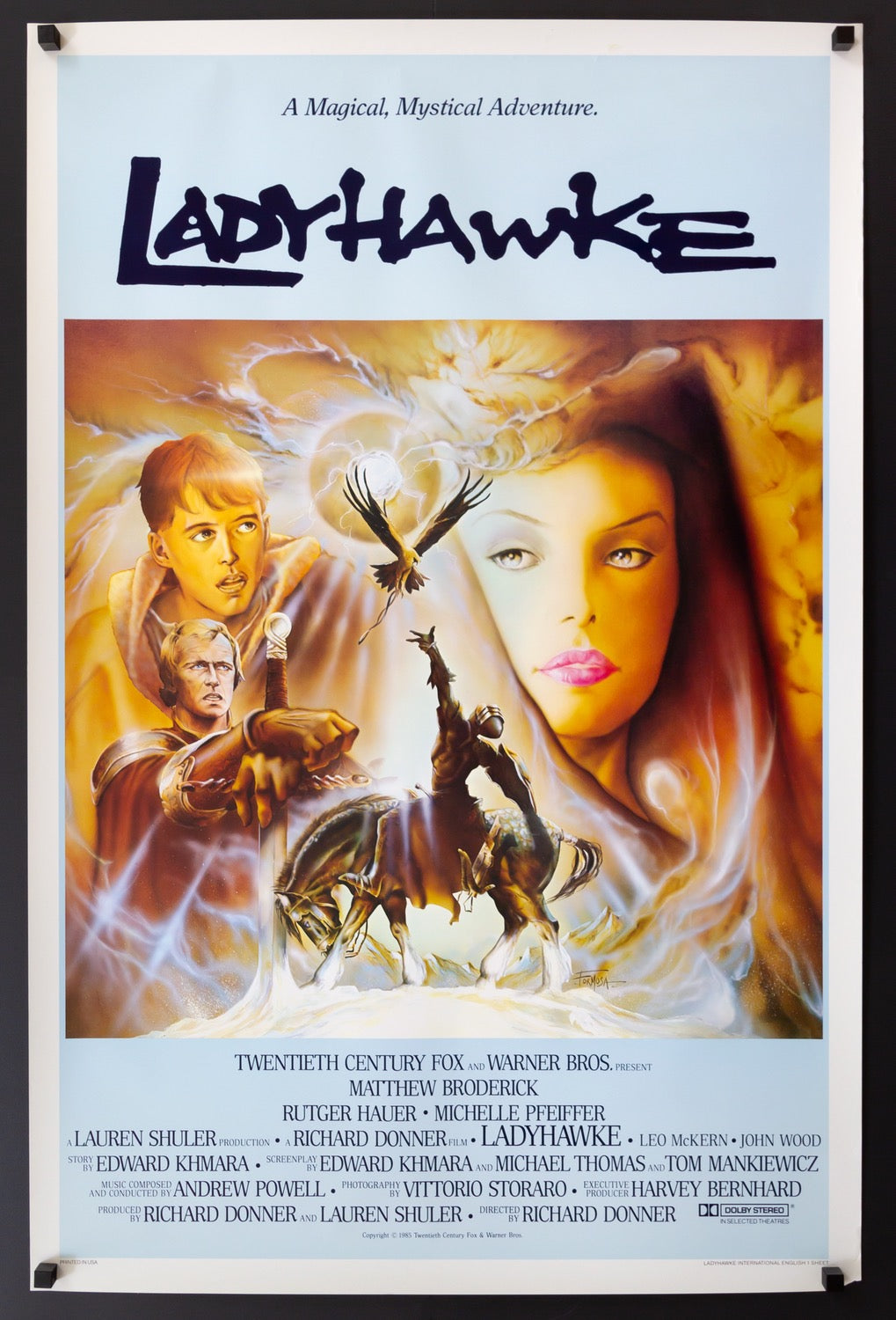 Ladyhawke (1985) original movie poster for sale at Originalfilmart