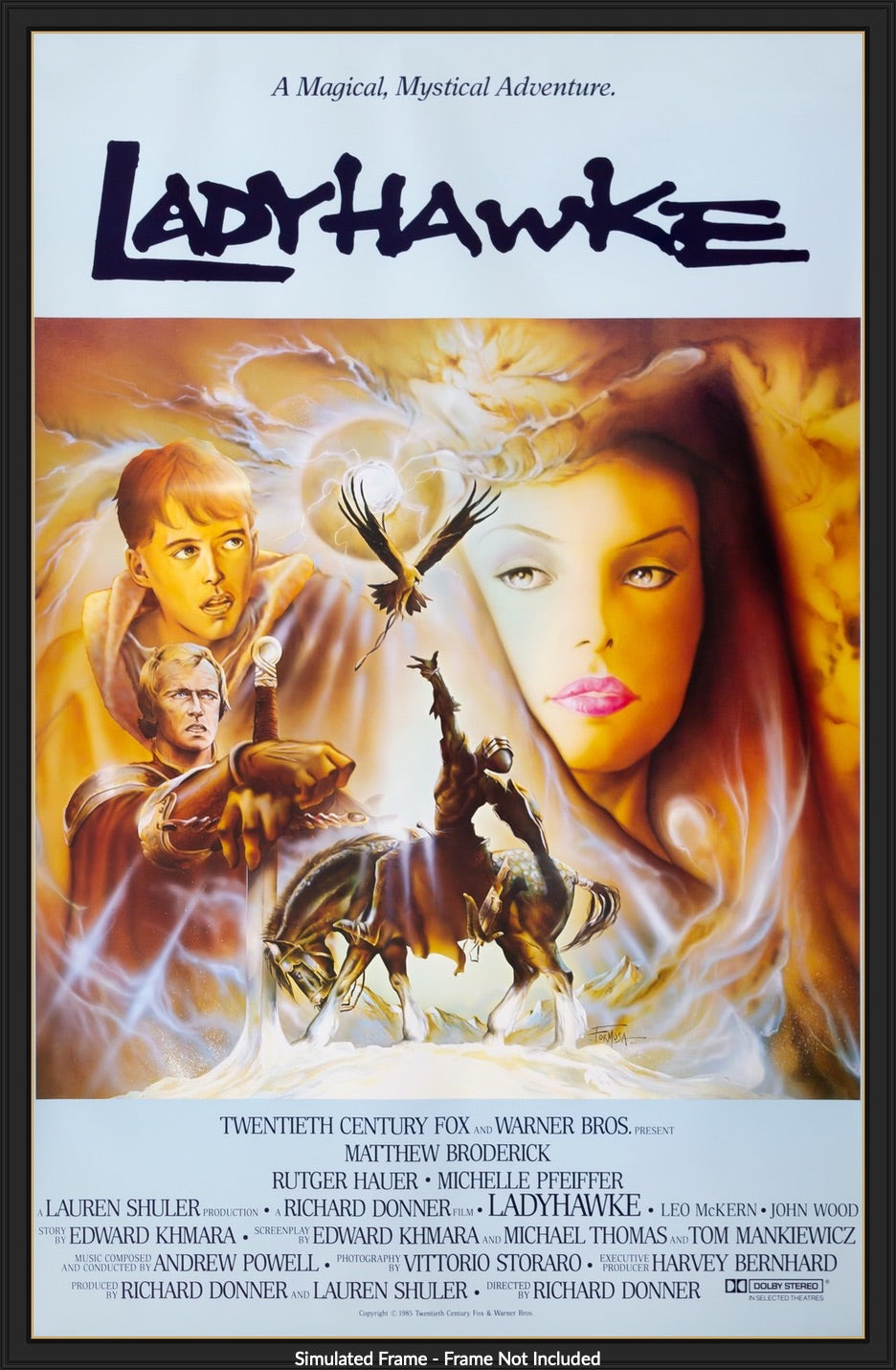 Ladyhawke (1985) original movie poster for sale at Originalfilmart