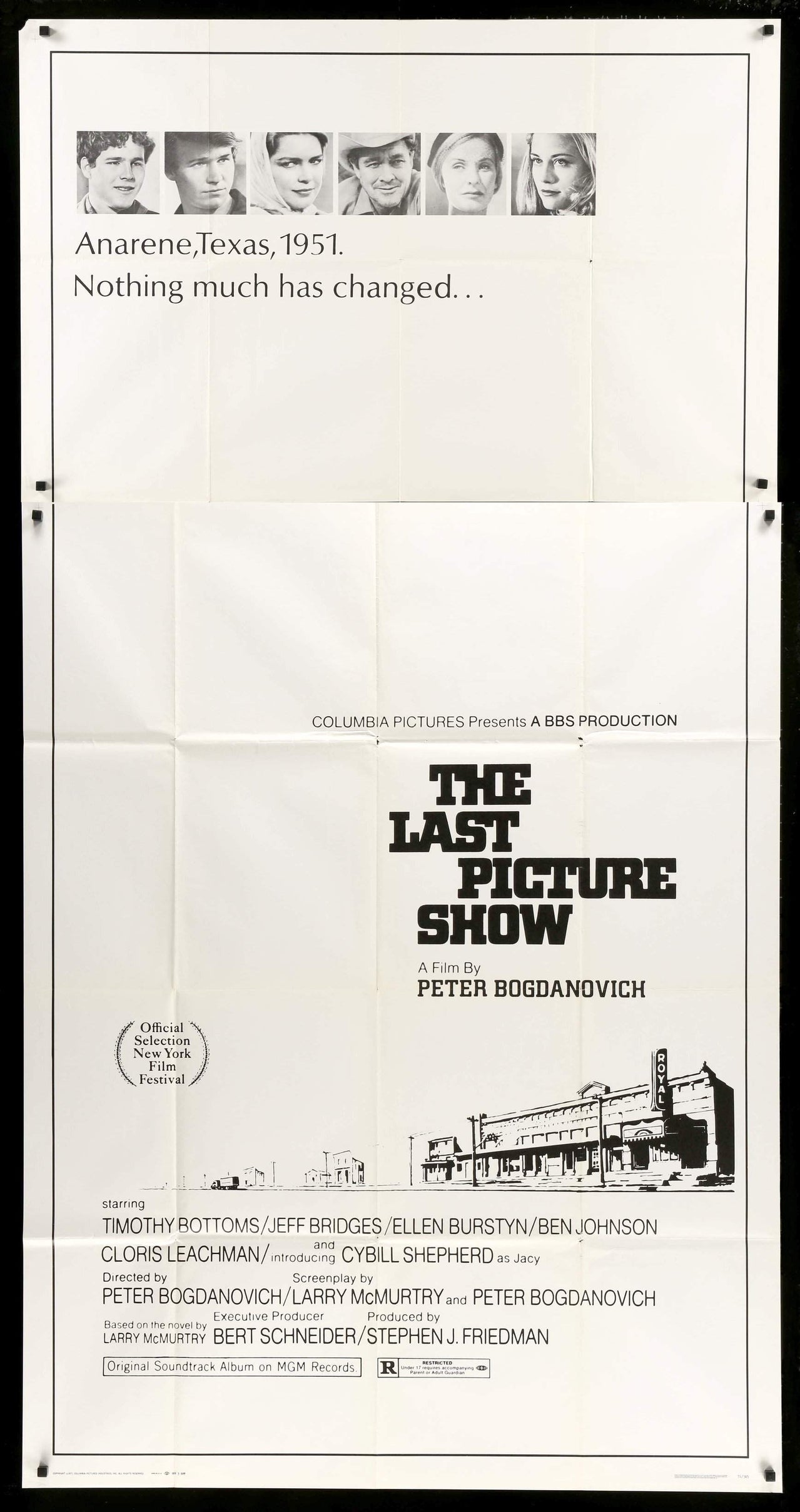 Last Picture Show (1971) original movie poster for sale at Originalfilmart