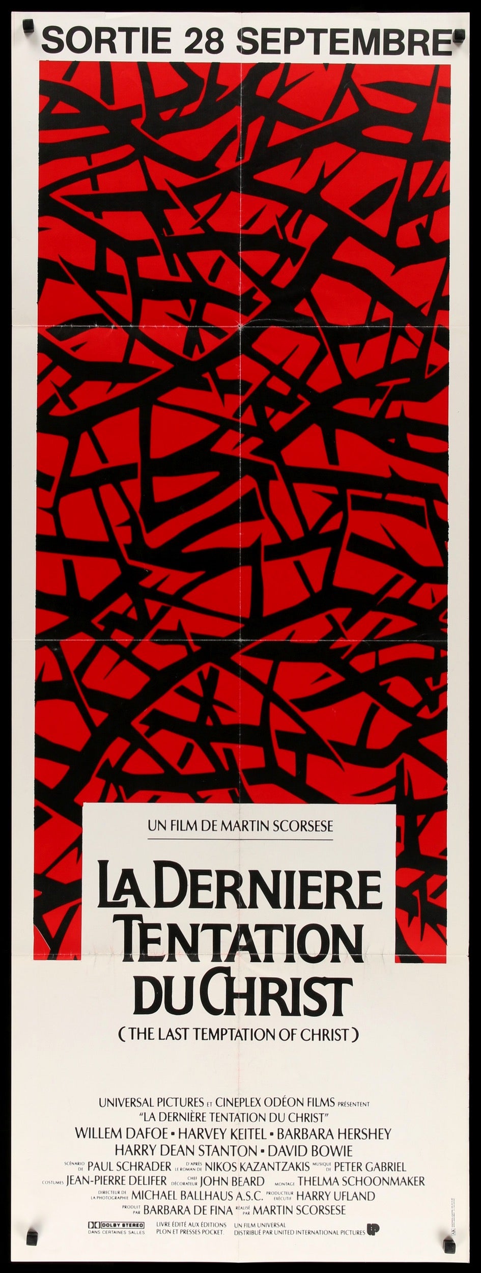 Last Temptation of Christ (1988) original movie poster for sale at Originalfilmart
