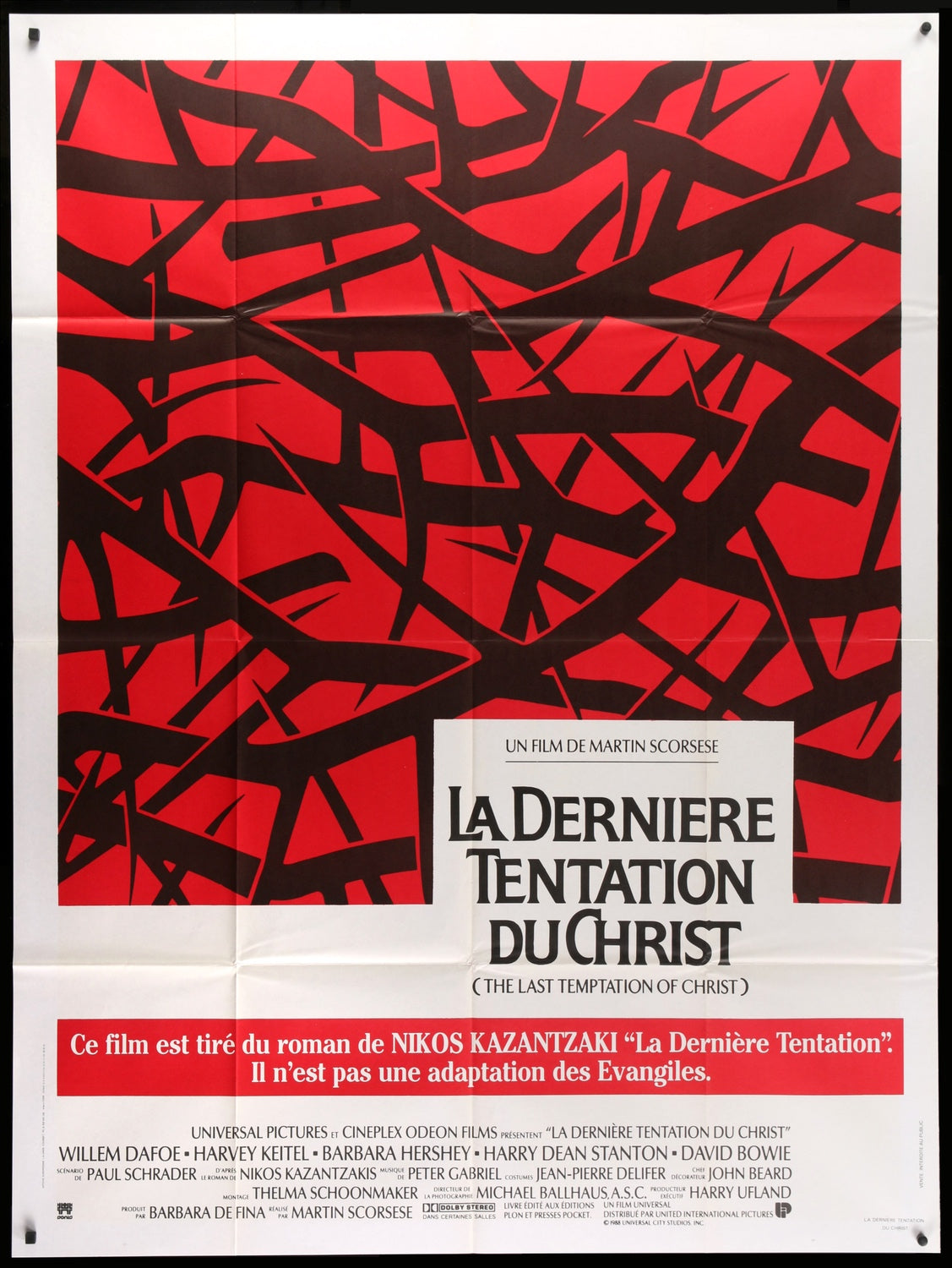 Last Temptation of Christ (1988) original movie poster for sale at Originalfilmart