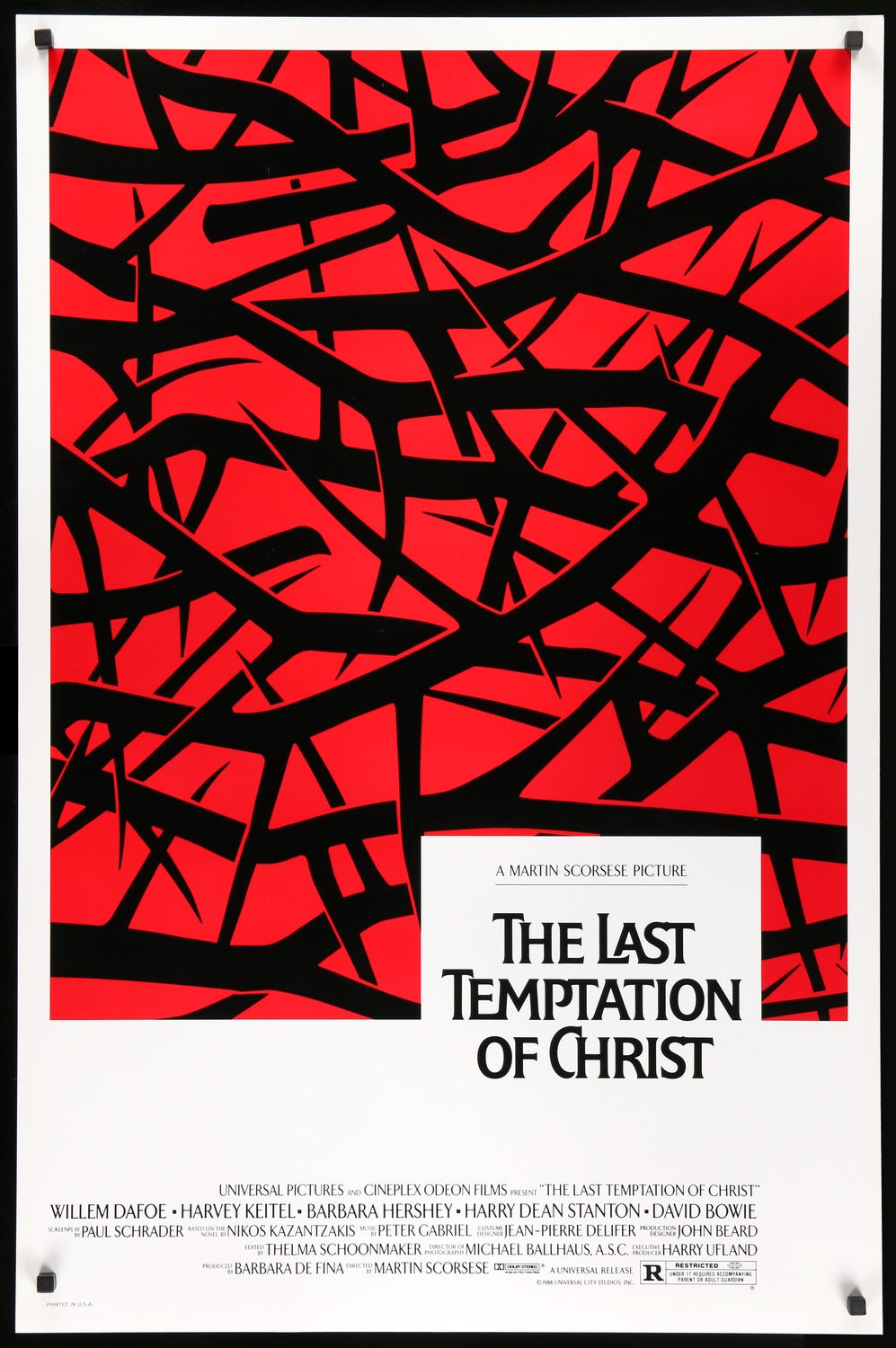 Last Temptation of Christ (1988) original movie poster for sale at Originalfilmart