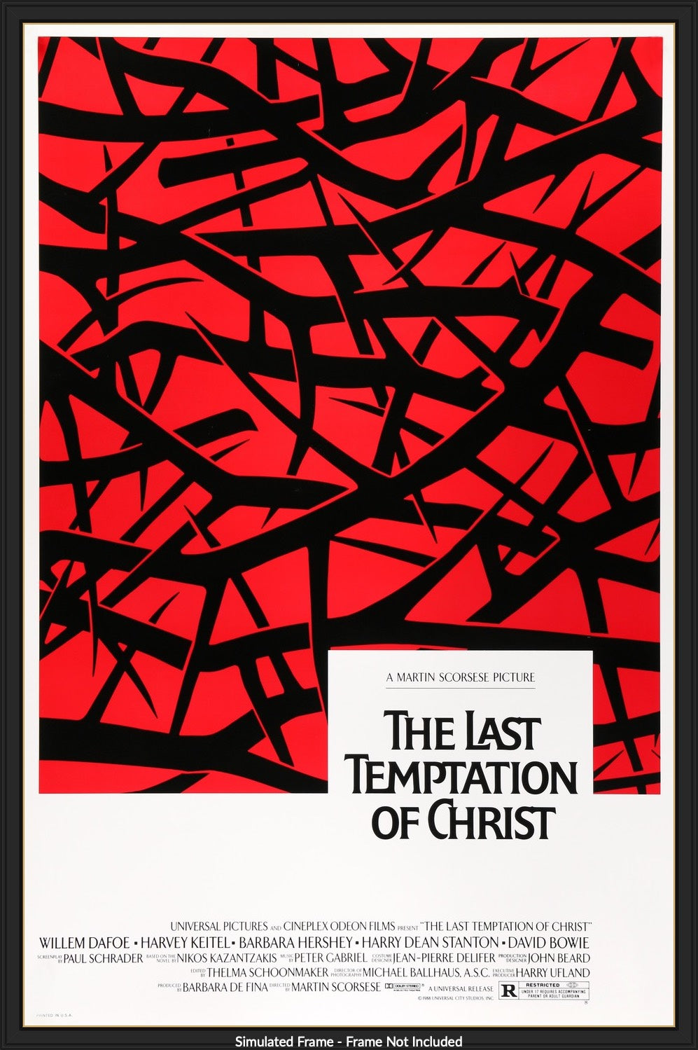 Last Temptation of Christ (1988) original movie poster for sale at Originalfilmart