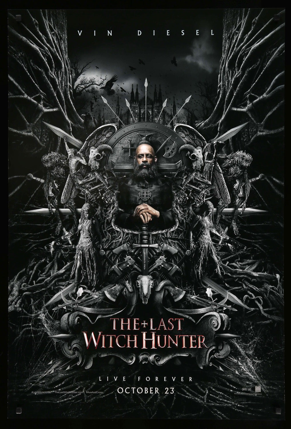 Last Witch Hunter (2015) original movie poster for sale at Originalfilmart