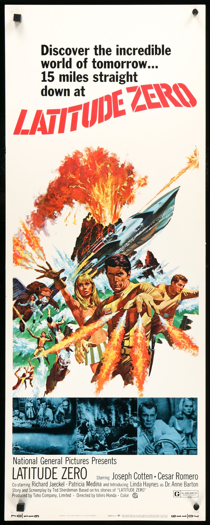Latitude Zero (1969) original movie poster for sale at Originalfilmart