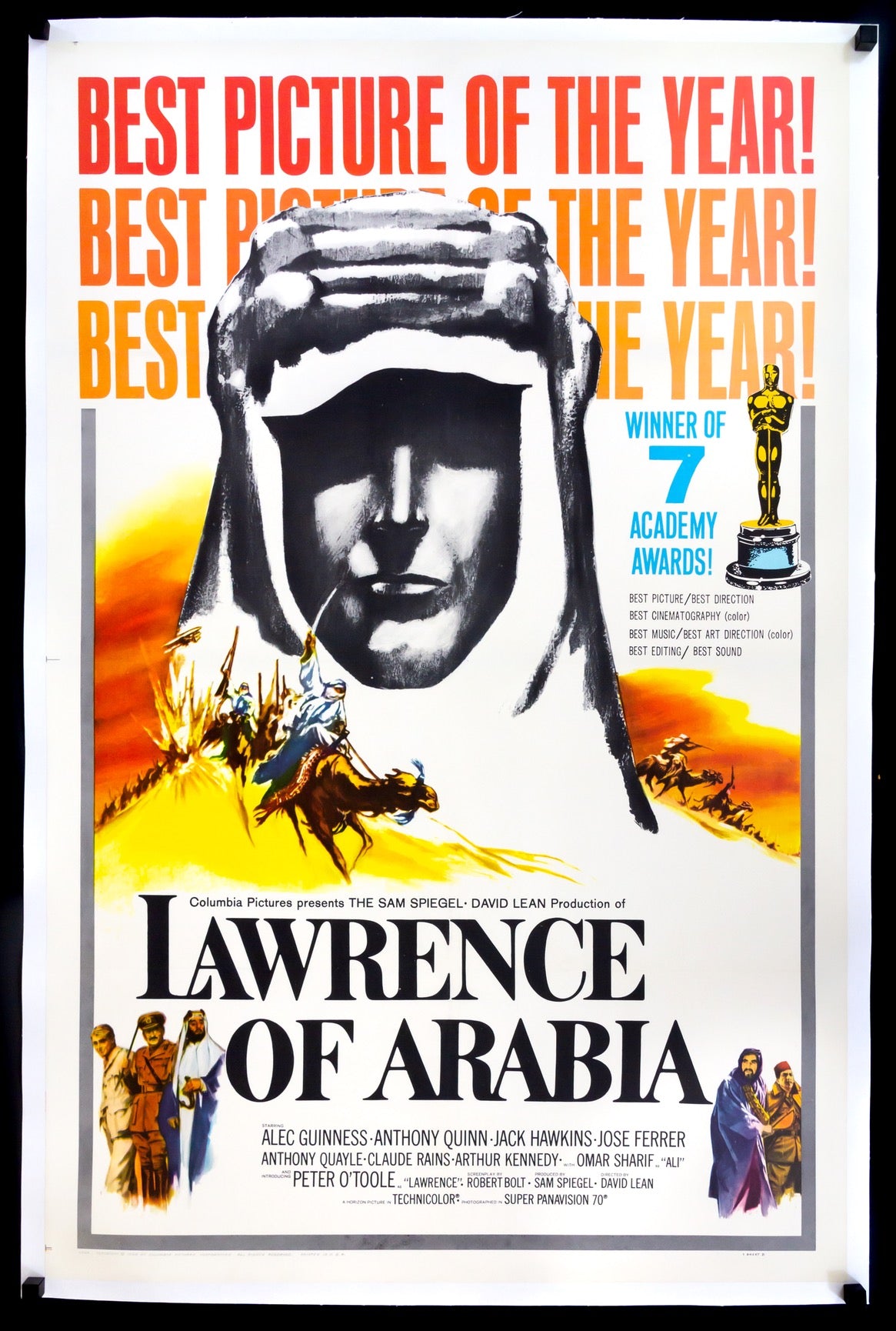 Lawrence of Arabia (1962) original movie poster for sale at Originalfilmart