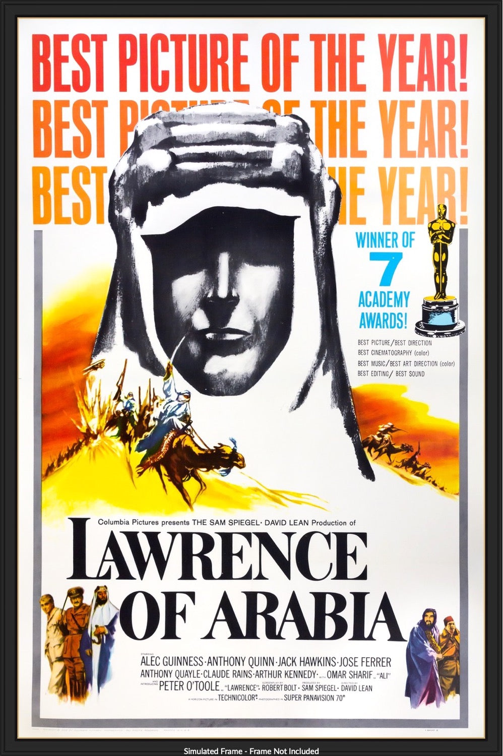Lawrence of Arabia (1962) original movie poster for sale at Originalfilmart